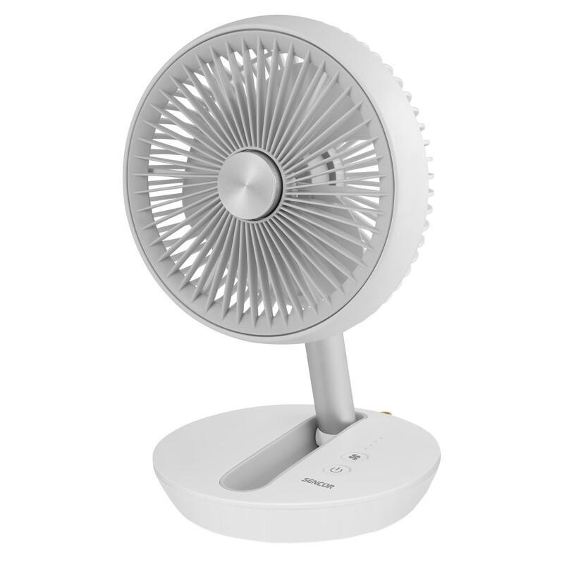 sencor SFE 0773WH Cordless Rechargeable Desktop Fan