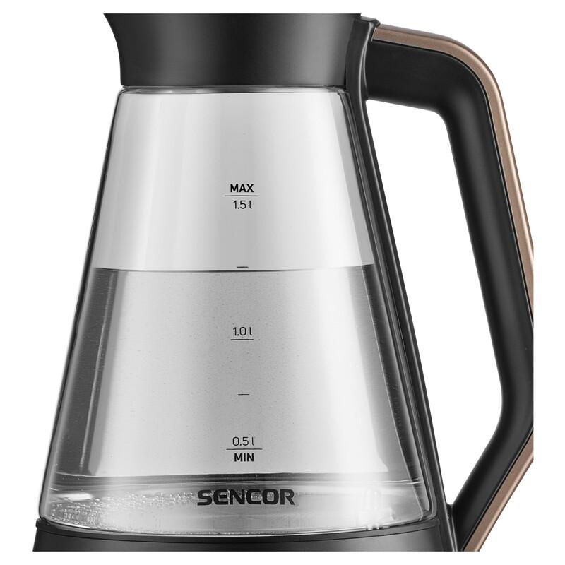 Sencor SWK 1595BK Glass Variable Temperature Electric Kettle