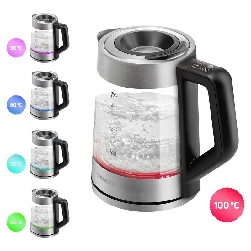 Sencor SWK 1795SS Variable Temperature Electric Kettle