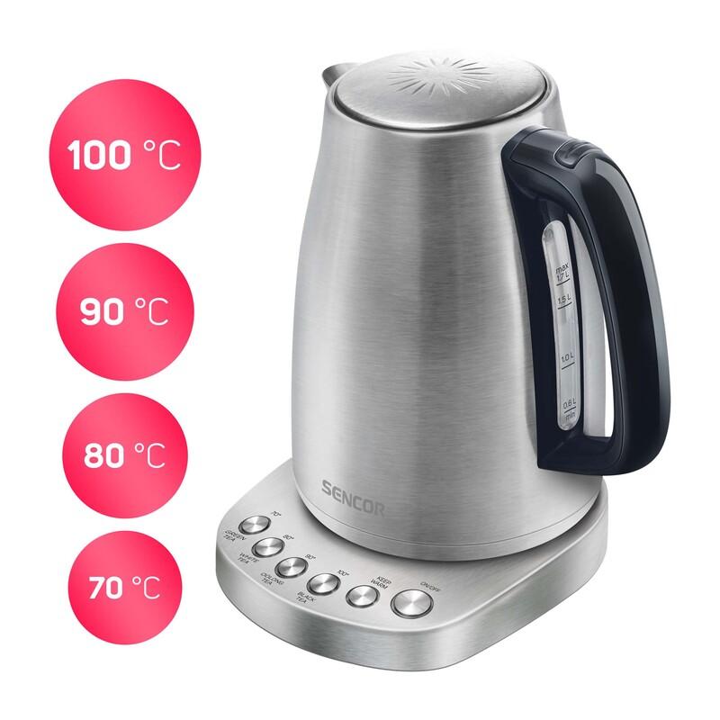 Sencor SWK 1796SS Variable Temperature Electric Kettle