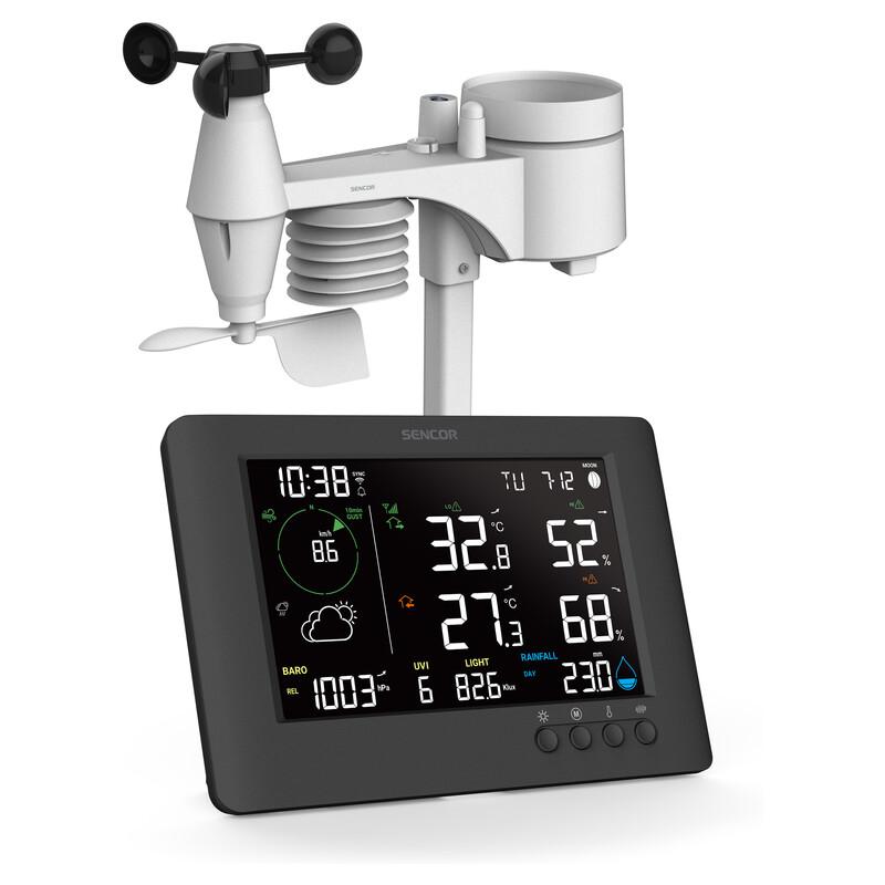 Sencor SWS 10500 WiFi Weather Station With Wireless 7-in-1 Sensor