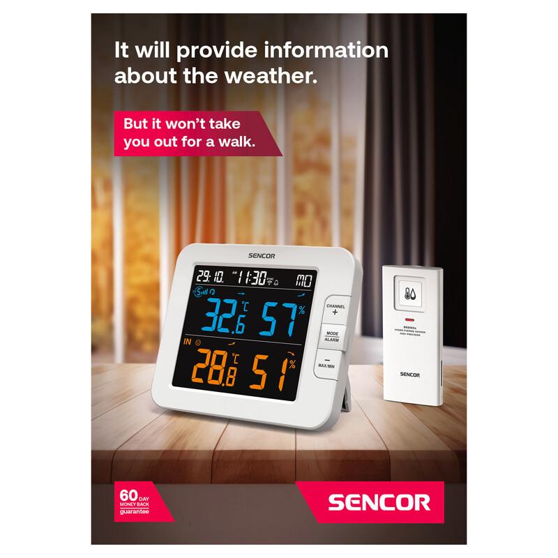 Sencor SWS 8600 SH Hygro Station With Wireless Sensor