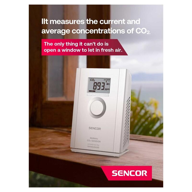 Sencor SWS CO2 PRO Internal Wireless Sensor CO2 Concentration