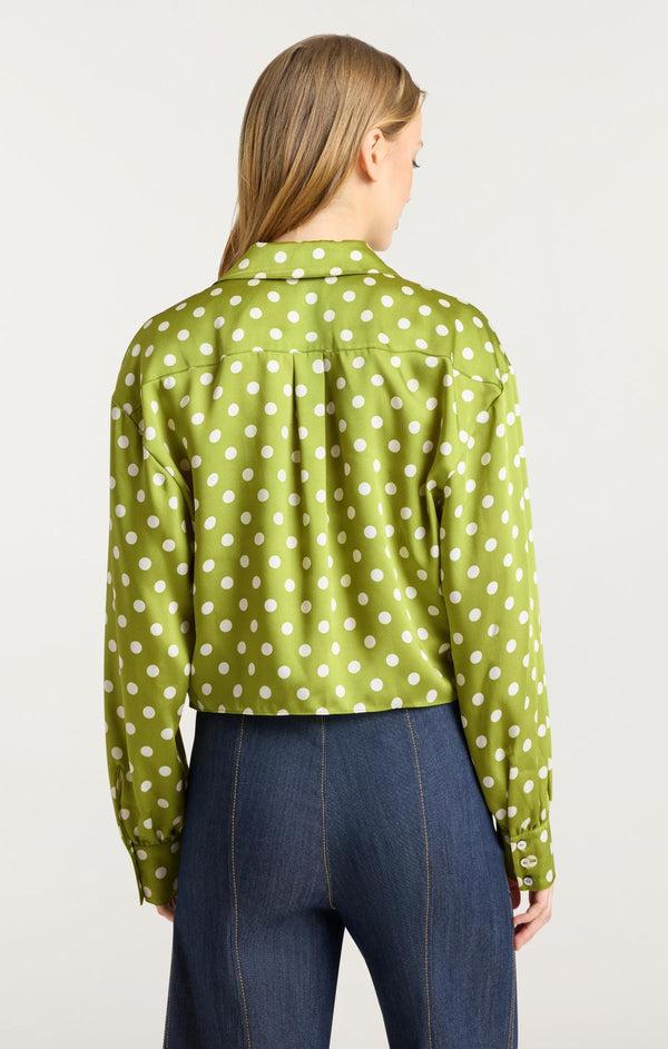 Sept Cinq Camille Polka Dot Marianna Top Woven Tops
