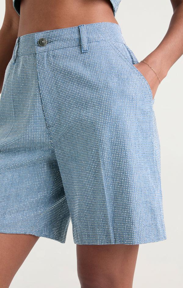 Sept Cinq Chambray Heatset Patricia Jean Short Pants