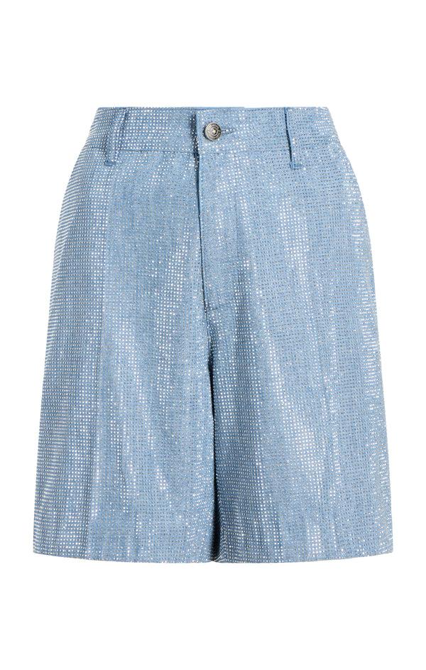 sept cinq Chambray Heatset Patricia Jean Short Pants