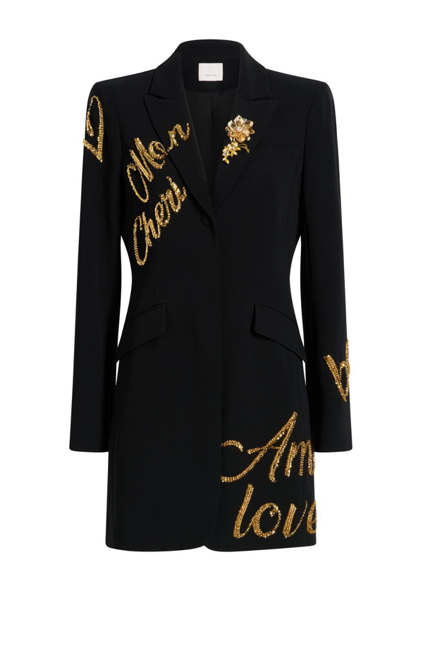 sept cinq Crushed Sequin Loveletter Joel Dress Dress