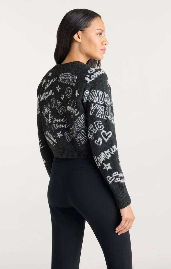 Sept Cinq Love Doodles Millie Cardigan Sweater Knits