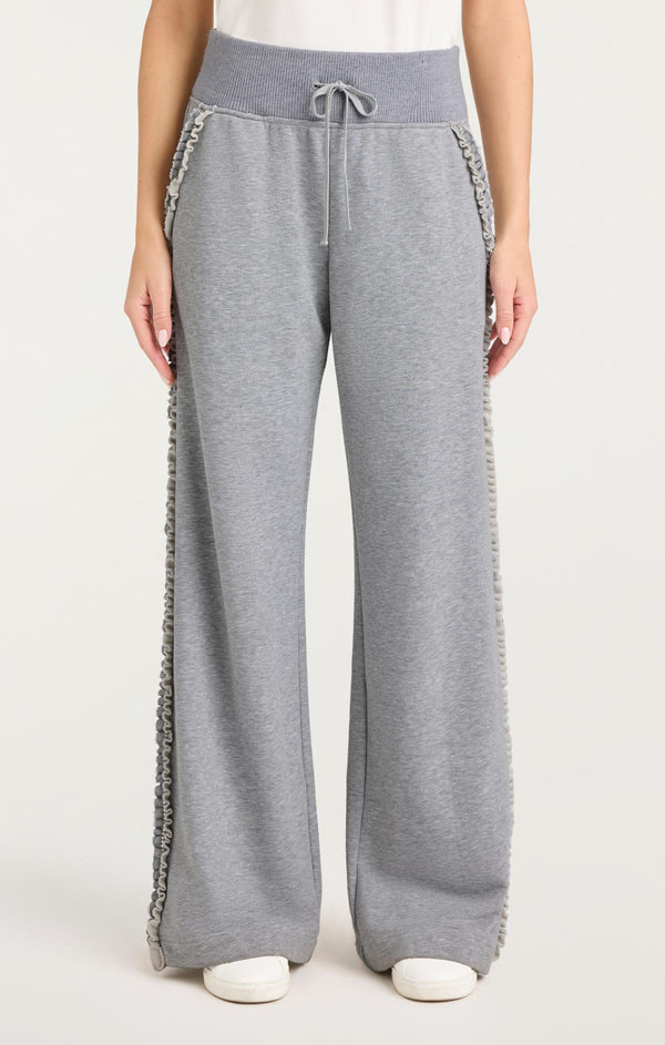 Sept Cinq Ruffle Rhinestone Heather Maddie Pant Pants