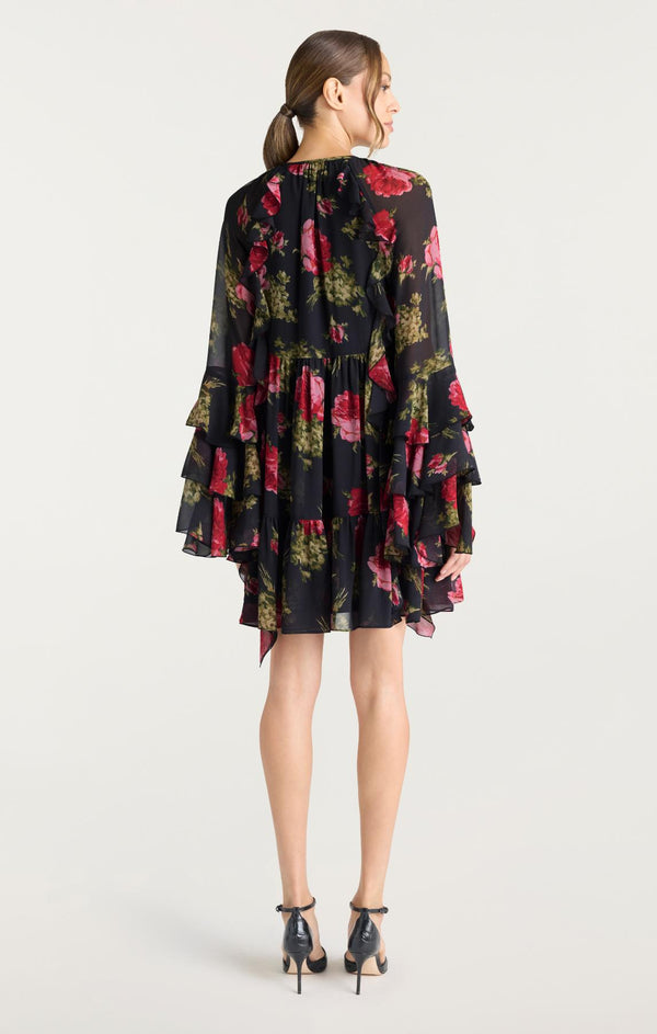 Sept Cinq Baroque Roses Emelia Dress Dress