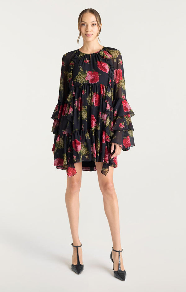 Sept Cinq Baroque Roses Emelia Dress Dress