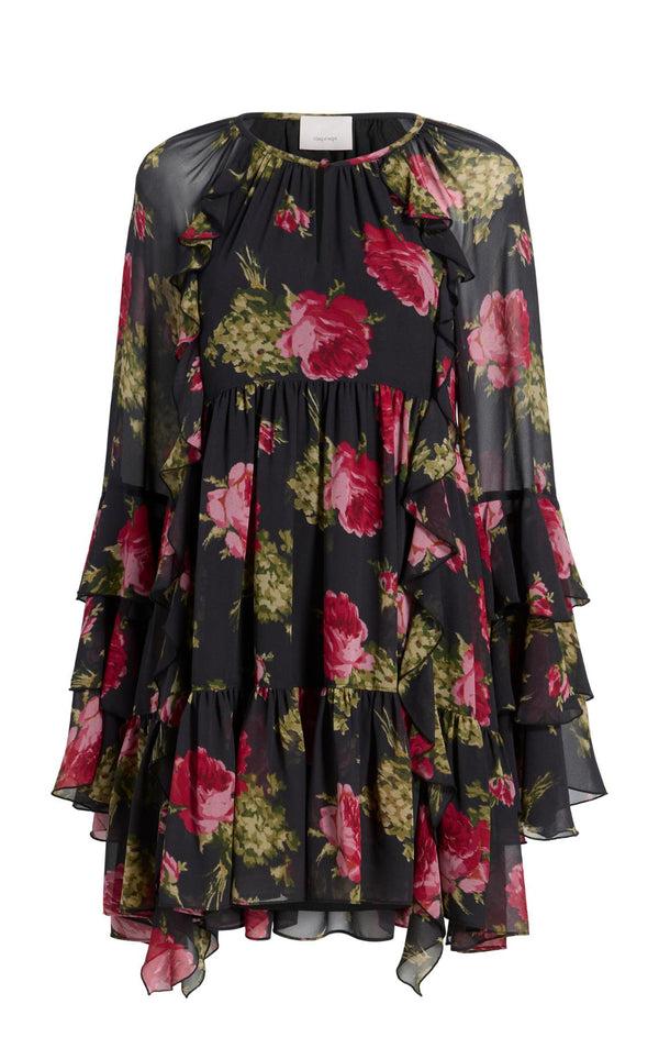 sept cinq Baroque Roses Emelia Dress Dress