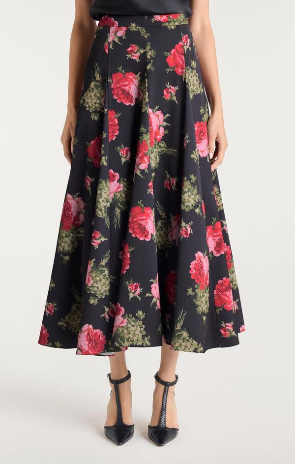 Sept Cinq Baroque Roses Hilda Skirt Skirt