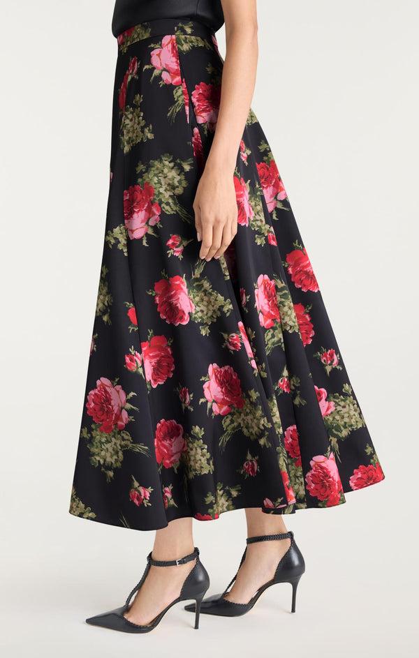 Sept Cinq Baroque Roses Hilda Skirt Skirt