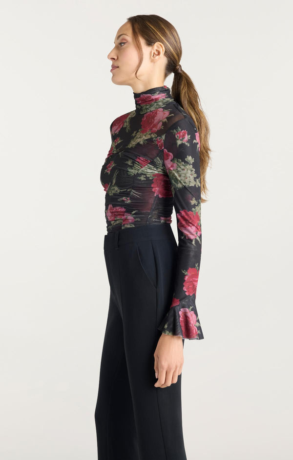 Sept Cinq Baroque Roses Lucy Top Woven Tops