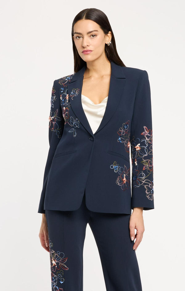 Sept Cinq Blooming Linework Karlie Blazer Jacket