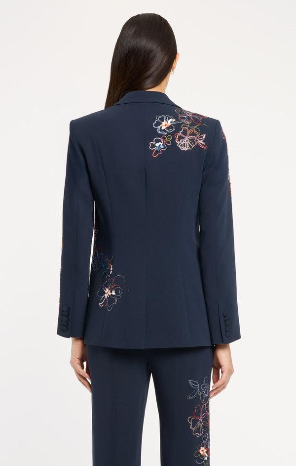 Sept Cinq Blooming Linework Karlie Blazer Jacket