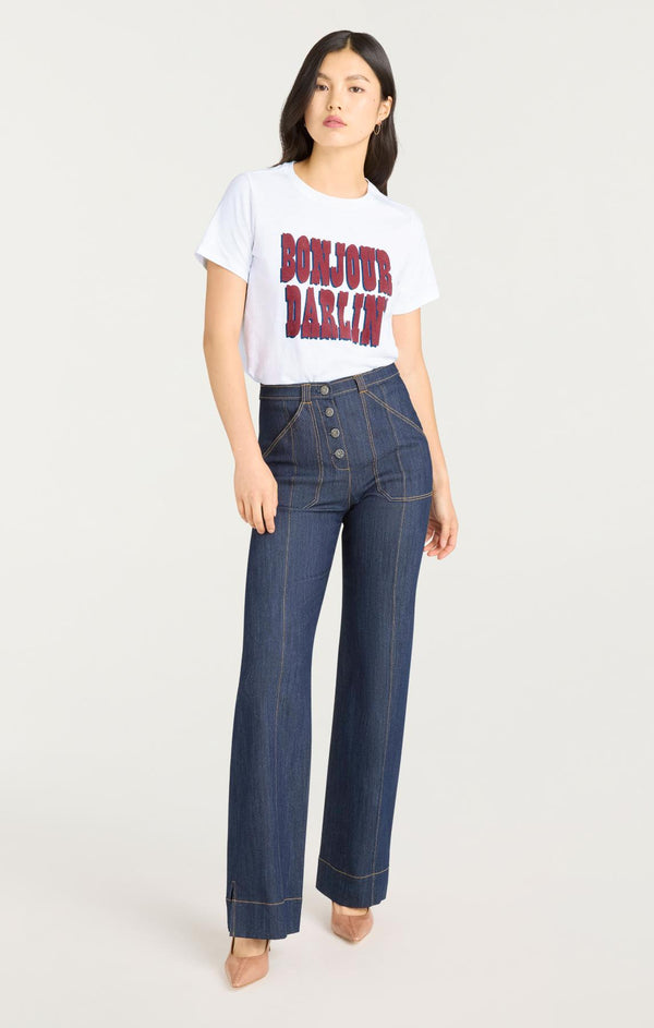 Sept Cinq Bonjour Darlin Tee Knit Top