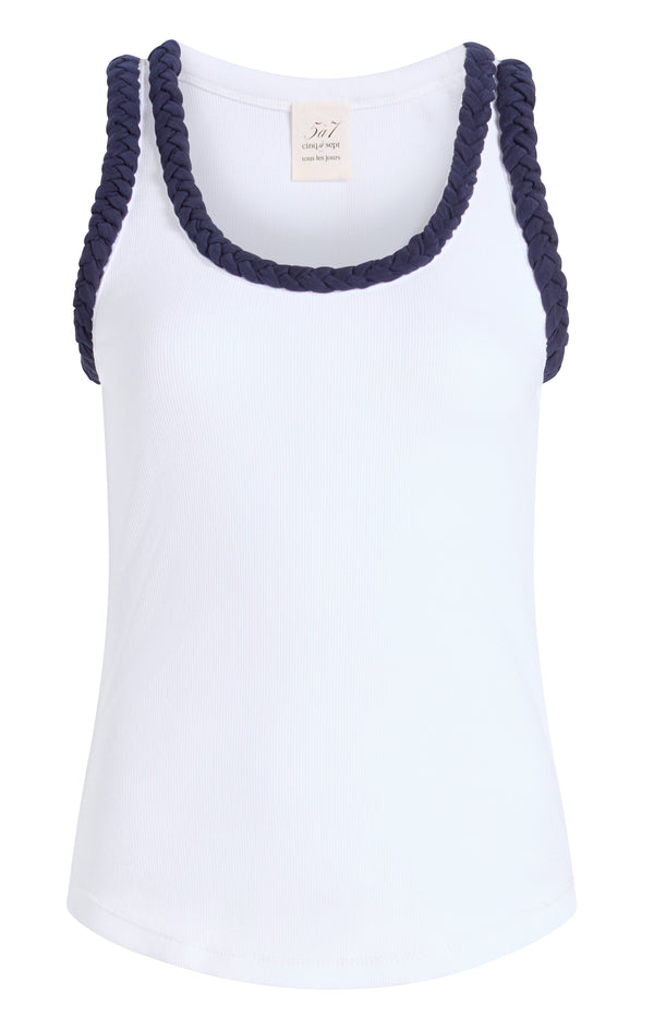 sept cinq Braided Tank Top Knit Top