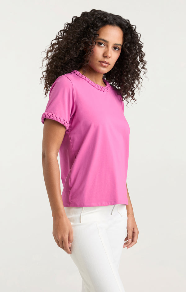 Sept Cinq Braided Tee Knit Top