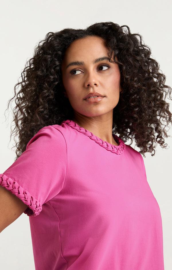 Sept Cinq Braided Tee Knit Top