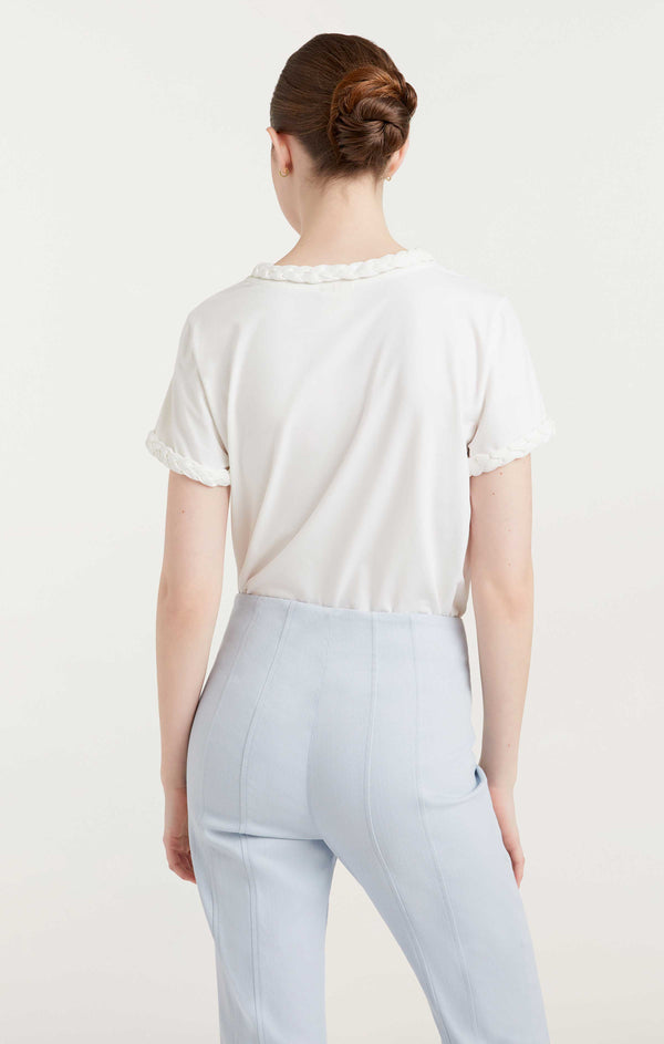 Sept Cinq Braided Tee Tees