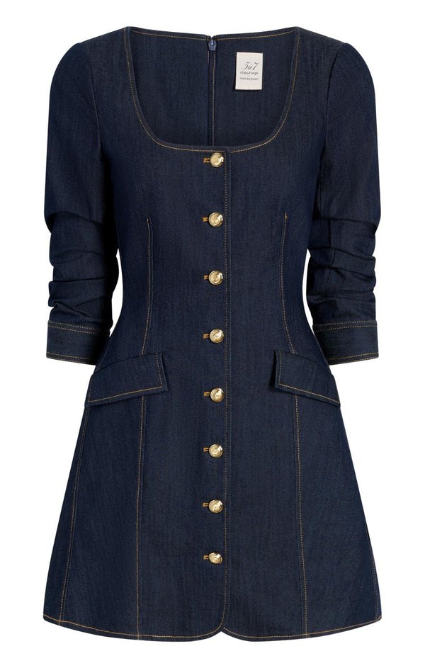sept cinq Caidin Jean Dress Dress