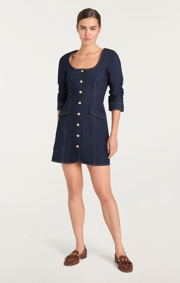 Sept Cinq Caidin Jean Dress Dress