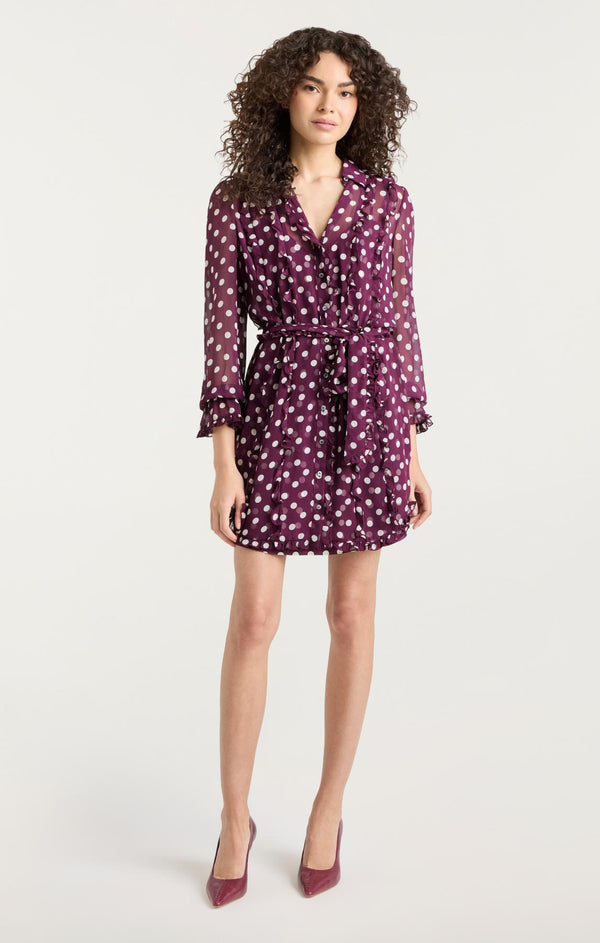 Sept Cinq Camille Polka Dot Estelle Dres Dress