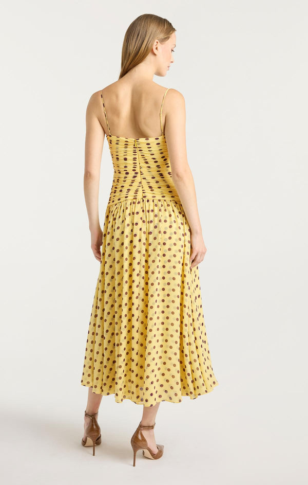 Sept Cinq Camille Polka Dot Magda Dress Dress