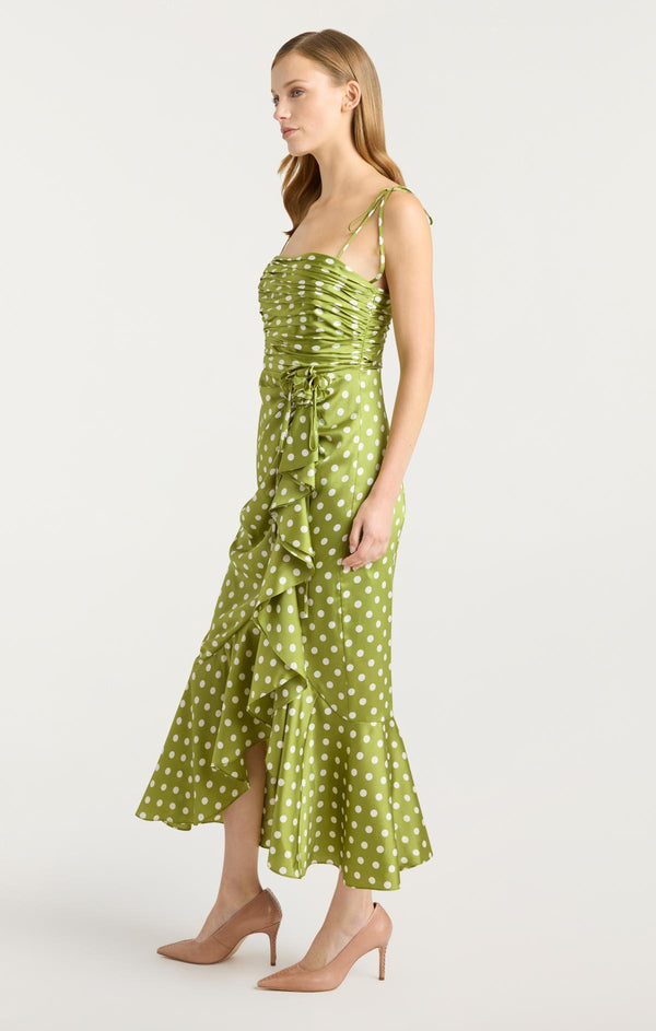 Sept Cinq Camille Polka Dot Mireya Dress Dress