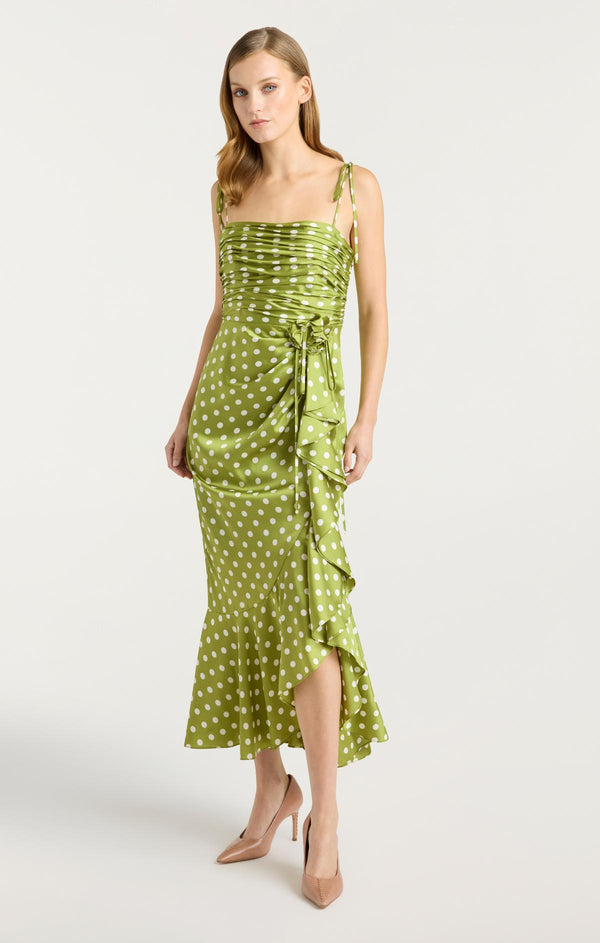 Sept Cinq Camille Polka Dot Mireya Dress Dress