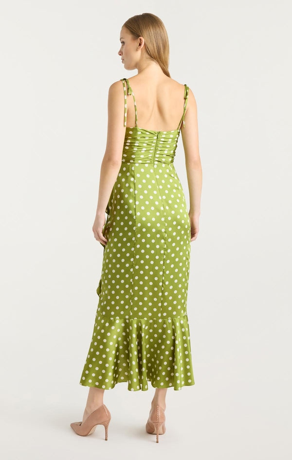 Sept Cinq Camille Polka Dot Mireya Dress Dress