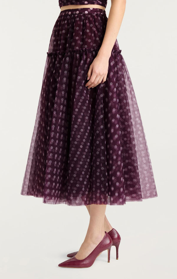 Sept Cinq Camille Polka Dot Selly Skirt Skirt