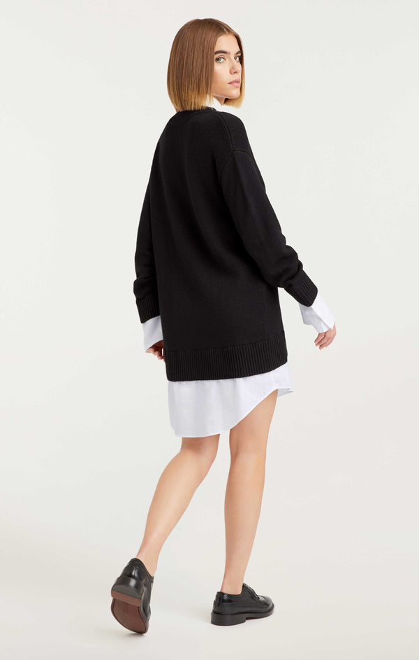 Sept Cinq Collar Santina Dress Tops