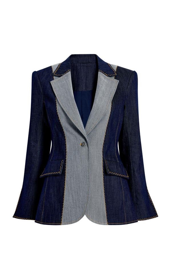 sept cinq Contrast Sallie Jean Jacket Jacket