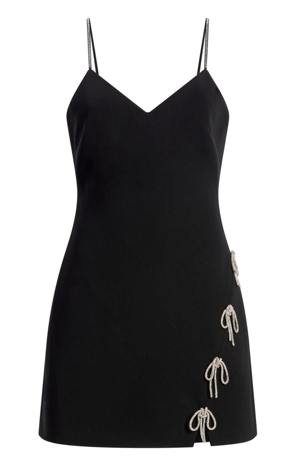 sept cinq Corded Rhinestone Bow Rella Dress Dress