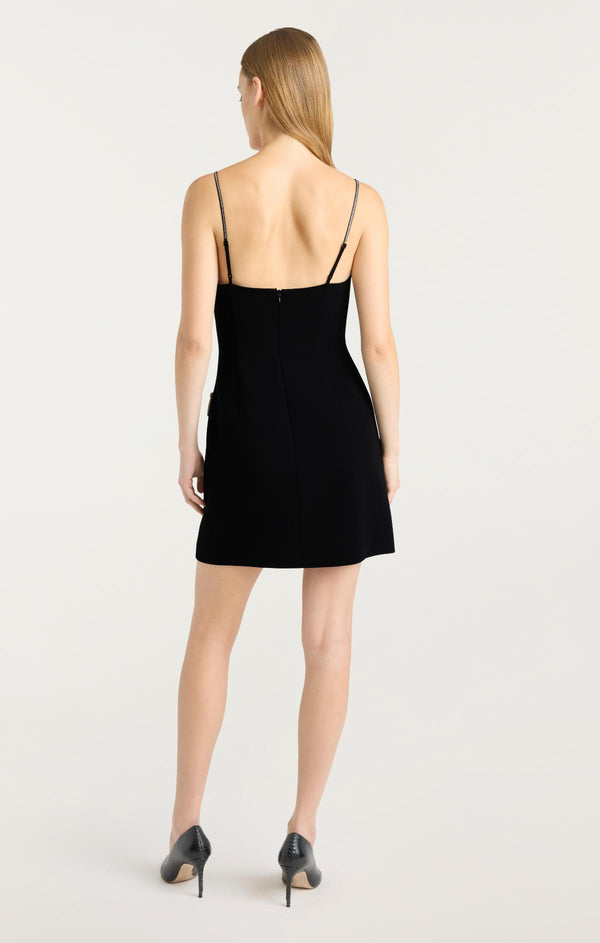 Sept Cinq Corded Rhinestone Bow Rella Dress Dress