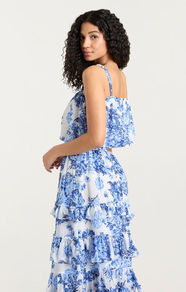 Sept Cinq Costal Bouquet Kandra Top Woven Tops