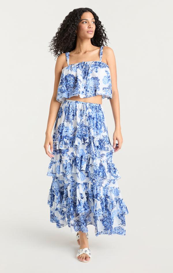 Sept Cinq Costal Bouquet Kandra Top Woven Tops