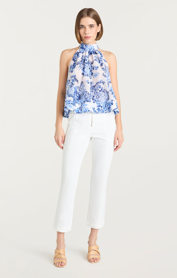 Sept Cinq Costal Bouquet Rashan Top Woven Tops