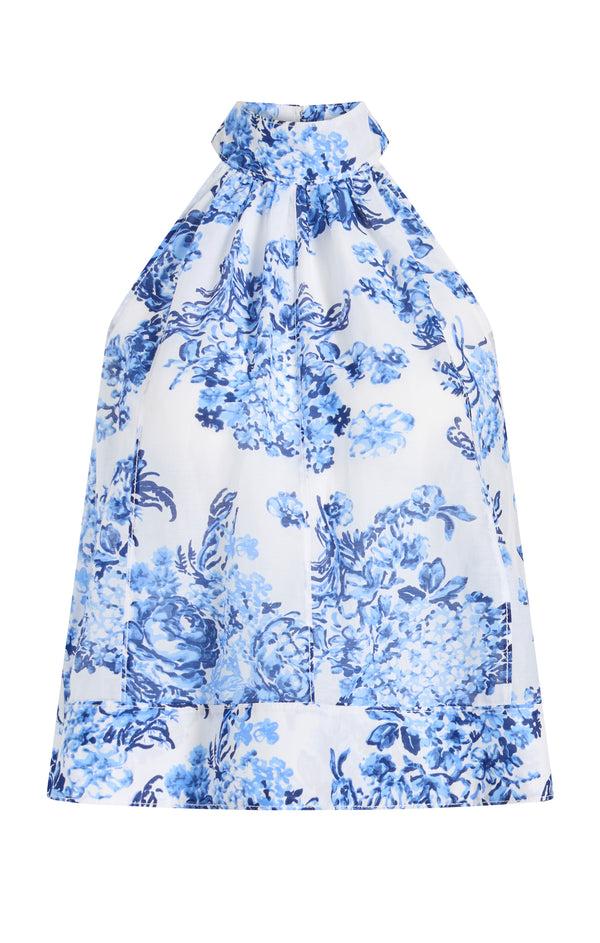 sept cinq Costal Bouquet Rashan Top Woven Tops