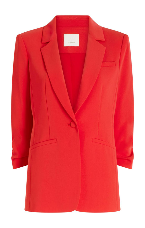 sept cinq Crepe Khloe Blazer Jacket