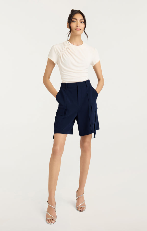 Sept Cinq Crepe Odilia Short Shorts