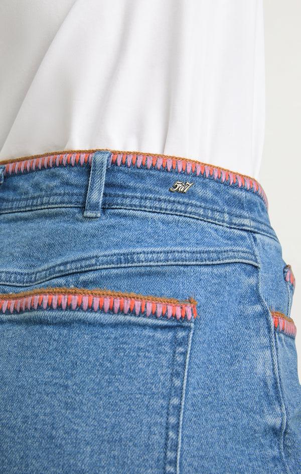 Sept Cinq Crochet Ceil Jean Short Pants