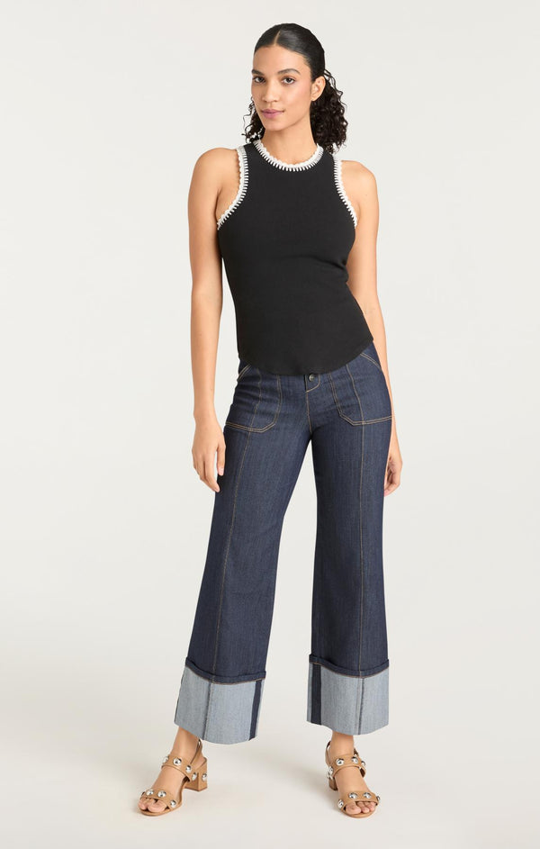 Sept Cinq Crochet Lizzie Tank Knit Top