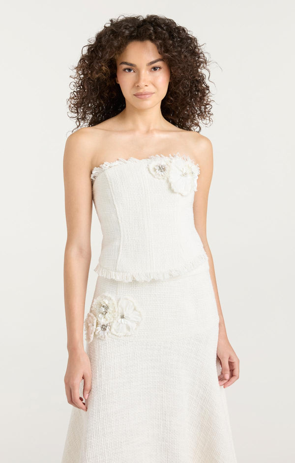 Sept Cinq Crunchy Flower Henriette Top Woven Tops