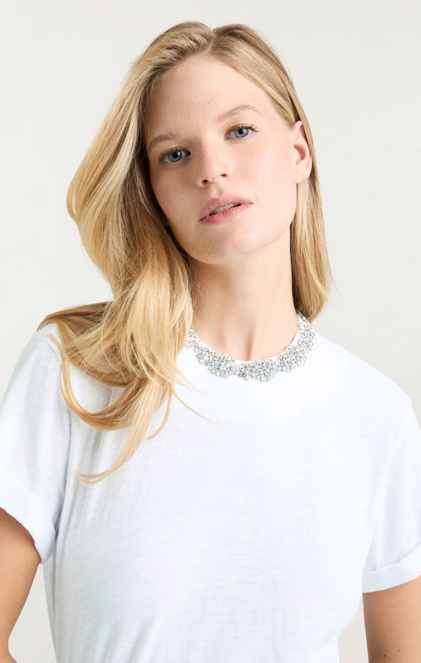 Sept Cinq Crystal Garden Bree Tee Knit Top