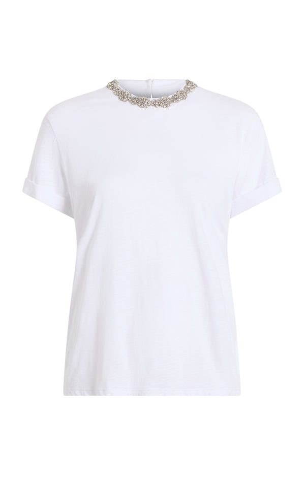 sept cinq Crystal Garden Bree Tee Knit Top