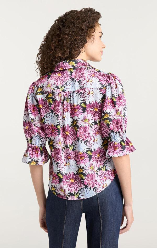 Sept Cinq Dahlia Print Fiona Top Woven Tops